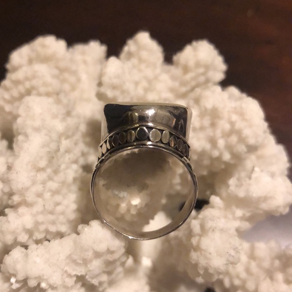 Sterling Silver Ring with Sea Glass - Picture 5 of 8